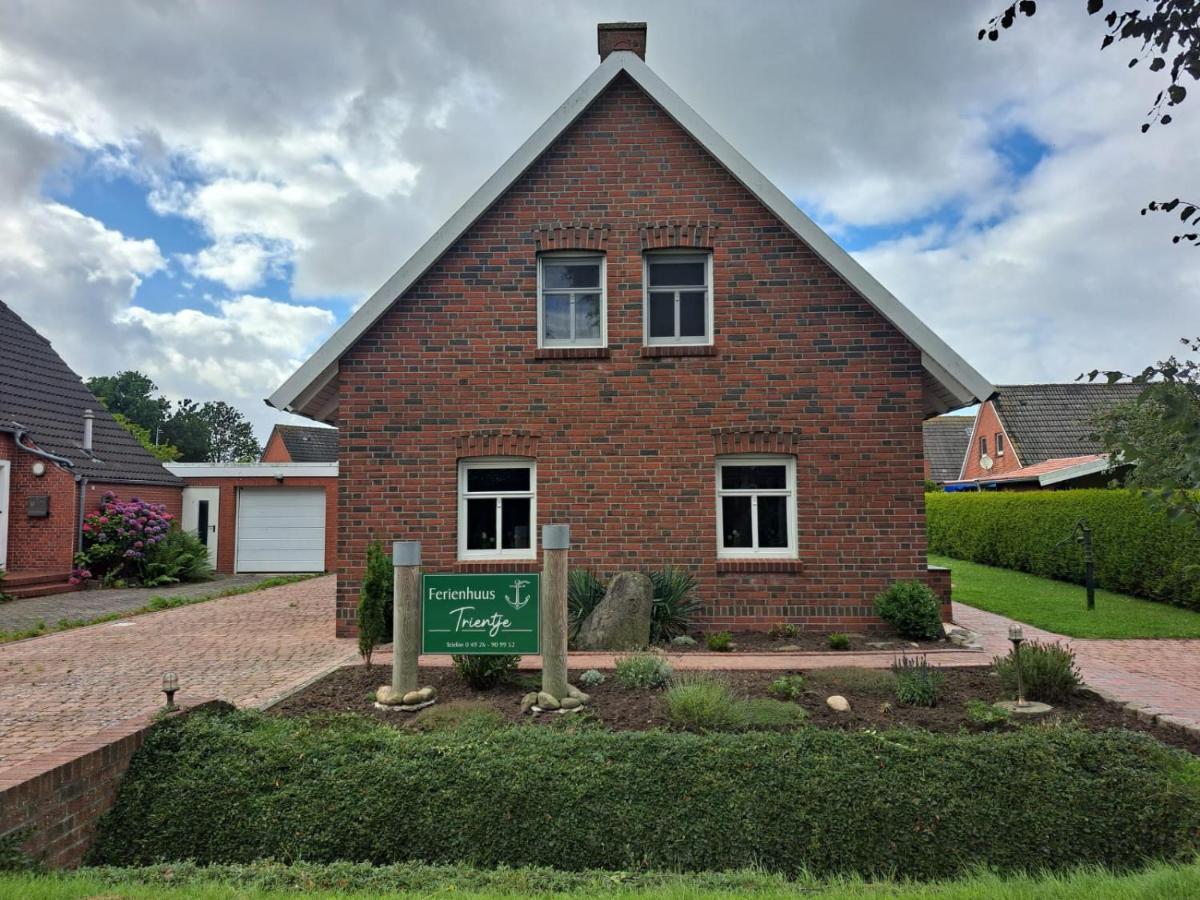 Tolles Ferienhaus In Pilsum - Ferienhaus Trientje - Mit Garten Und Ueberdachter Terrasse Extérieur photo